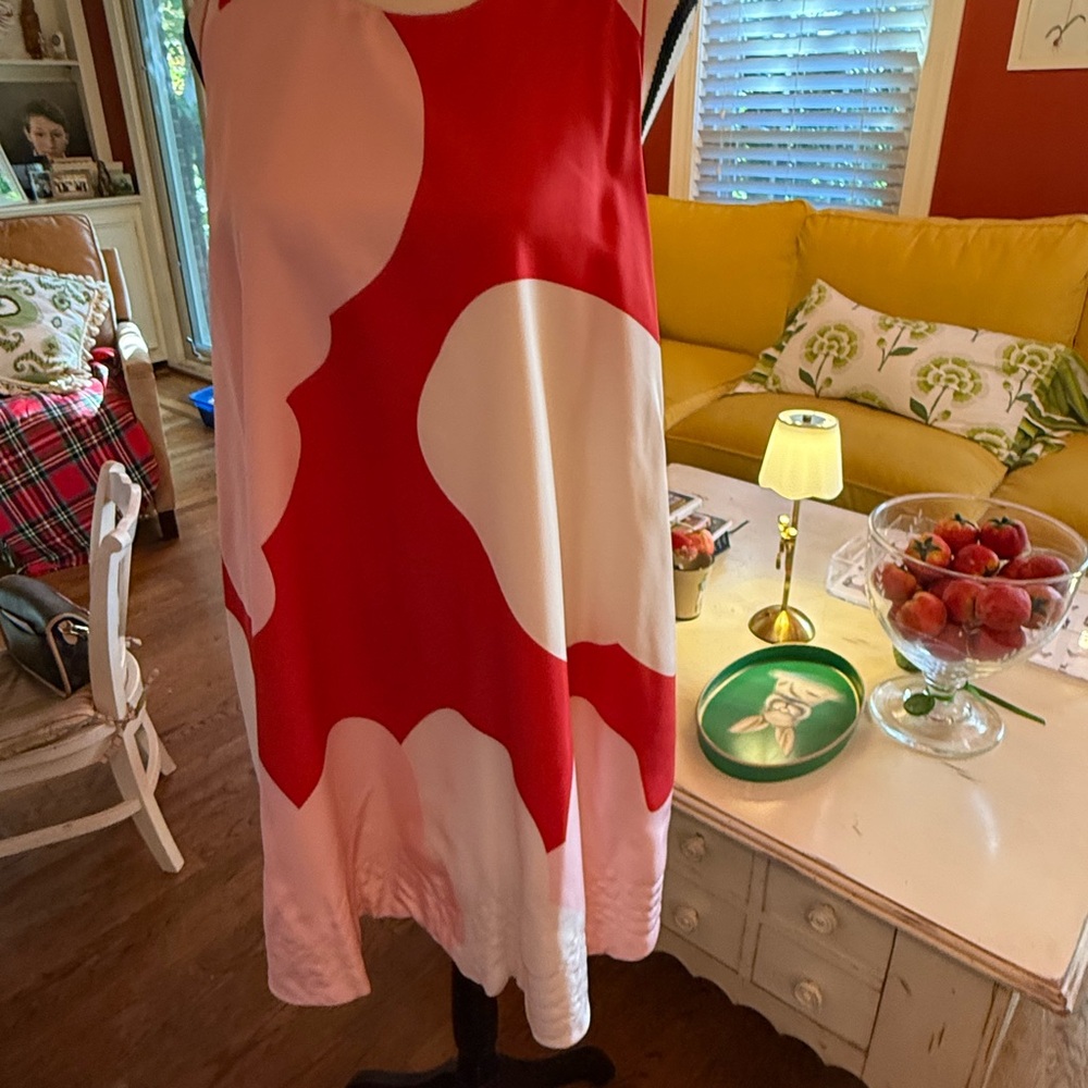 Cynthia Rowley Red and White Midi Dress